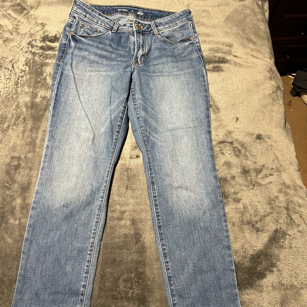 Old Navy Ower Slim Straight Jeans - 10 Short